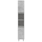 Bathroom Cabinet Concrete Grey Engineered Wood, Iron Tall