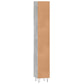 Bathroom Cabinet Concrete Grey Engineered Wood, Iron Tall