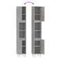 Bathroom Cabinet Concrete Grey Engineered Wood, Iron Tall
