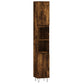 Bathroom Cabinet Smoked Oak 11.8x11.8x74.8" Engineered Wood