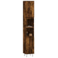 Bathroom Cabinet Smoked Oak 11.8x11.8x74.8" Engineered Wood