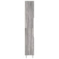 Bathroom Cabinet Gray Sonoma Engineered Wood, Iron Tall
