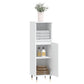 Bathroom Cabinet White Engineered Wood 11.8 in x 11.8 in x 39.4 in