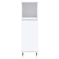 Bathroom Cabinet White Engineered Wood 11.8 in x 11.8 in x 39.4 in
