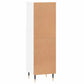 Bathroom Cabinet White Engineered Wood 11.8 in x 11.8 in x 39.4 in
