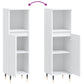 Bathroom Cabinet White Engineered Wood 11.8 in x 11.8 in x 39.4 in