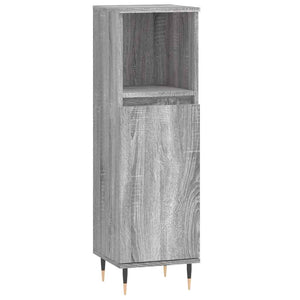 Bathroom Cabinet Grey Sonoma Engineered Wood Tall