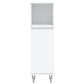 Bathroom Cabinet White Engineered wood, iron Tall