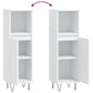 Bathroom Cabinet White Engineered wood, iron Tall