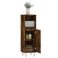Bathroom Cabinet Smoked oak Engineered wood Tall Bathroom Cabinet