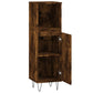 Bathroom Cabinet Smoked oak Engineered wood Tall Bathroom Cabinet