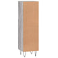 Bathroom Cabinet Grey sonoma Engineered wood, iron Tall
