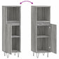 Bathroom Cabinet Grey sonoma Engineered wood, iron Tall