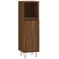 Bathroom Cabinet Brown Oak Engineered Wood and Iron Tall