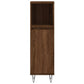 Bathroom Cabinet Brown Oak Engineered Wood and Iron Tall