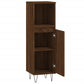 Bathroom Cabinet Brown Oak Engineered Wood and Iron Tall