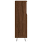 Bathroom Cabinet Brown Oak Engineered Wood and Iron Tall