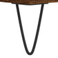 Bathroom Cabinet Brown Oak Engineered Wood and Iron Tall
