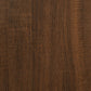 Bathroom Cabinet Brown Oak Engineered Wood and Iron Tall