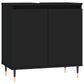 Bathroom Cabinet Black Engineered wood, iron Medium
