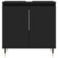 Bathroom Cabinet Black Engineered wood, iron Medium