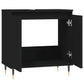 Bathroom Cabinet Black Engineered wood, iron Medium