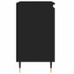 Bathroom Cabinet Black Engineered wood, iron Medium