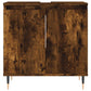 Bathroom Cabinet Smoked oak Engineered wood, Iron Medium