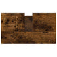 Bathroom Cabinet Smoked oak Engineered wood, Iron Medium