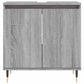 Bathroom Cabinet Grey Sonoma Engineered Wood, Iron Medium