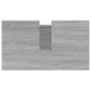 Bathroom Cabinet Grey Sonoma Engineered Wood, Iron Medium