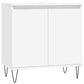 Bathroom Cabinet White Engineered wood, Iron Medium
