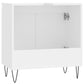 Bathroom Cabinet White Engineered wood, Iron Medium
