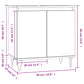 Bathroom Cabinet White Engineered wood, Iron Medium