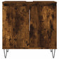Bathroom Cabinet Smoked oak Engineered wood, iron