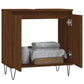 Bathroom Cabinet Brown Oak Engineered Wood, Iron Compact