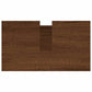 Bathroom Cabinet Brown Oak Engineered Wood, Iron Compact