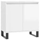 Bathroom Cabinet High gloss white Engineered wood, iron Standard
