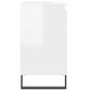 Bathroom Cabinet High gloss white Engineered wood, iron Standard