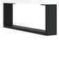 Bathroom Cabinet High gloss white Engineered wood, iron Standard