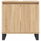 Bathroom Cabinet Sonoma Oak Engineered Wood, Iron Medium