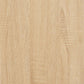 Bathroom Cabinet Sonoma Oak Engineered Wood, Iron Medium