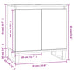 Bathroom Cabinet Sonoma Oak Engineered Wood, Iron Medium