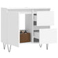 Bathroom Cabinet White Engineered wood, iron Medium
