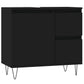 Bathroom Cabinet Black Engineered wood, iron Medium