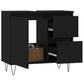 Bathroom Cabinet Black Engineered wood, iron Medium