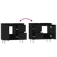 Bathroom Cabinet Black Engineered wood, iron Medium