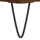 Bathroom Cabinet Brown Oak Engineered Wood, Iron Medium