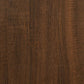 Bathroom Cabinet Brown Oak Engineered Wood, Iron Medium