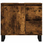 Bathroom Cabinet Smoked Oak Engineered wood, Iron Medium